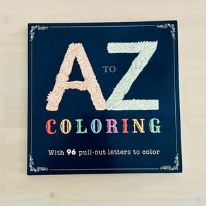 NEW A to Z Adult Colouring Book